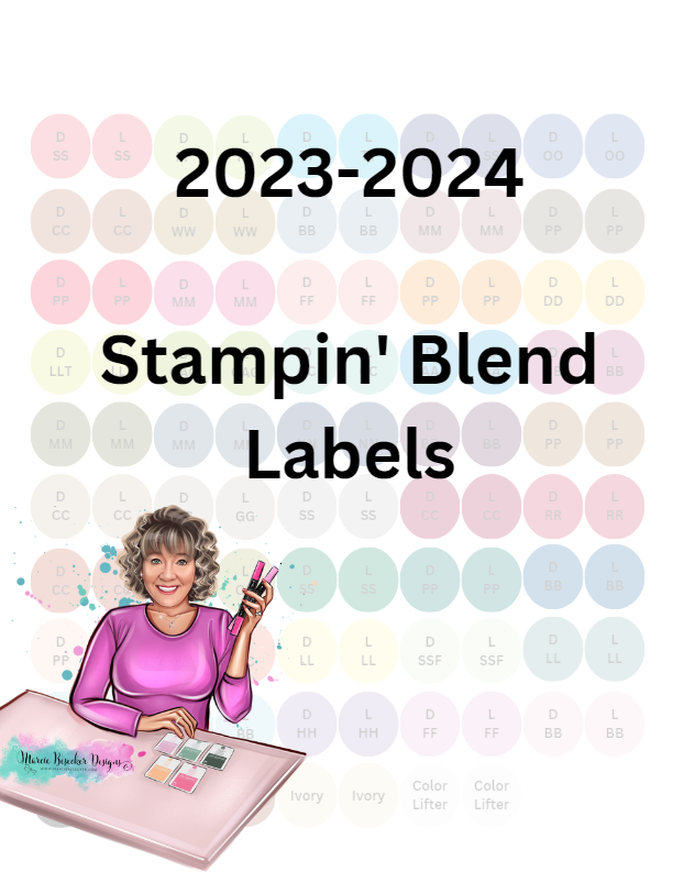 2023-2024 Stampin' Blend Labels - Marcie Besecker Designs